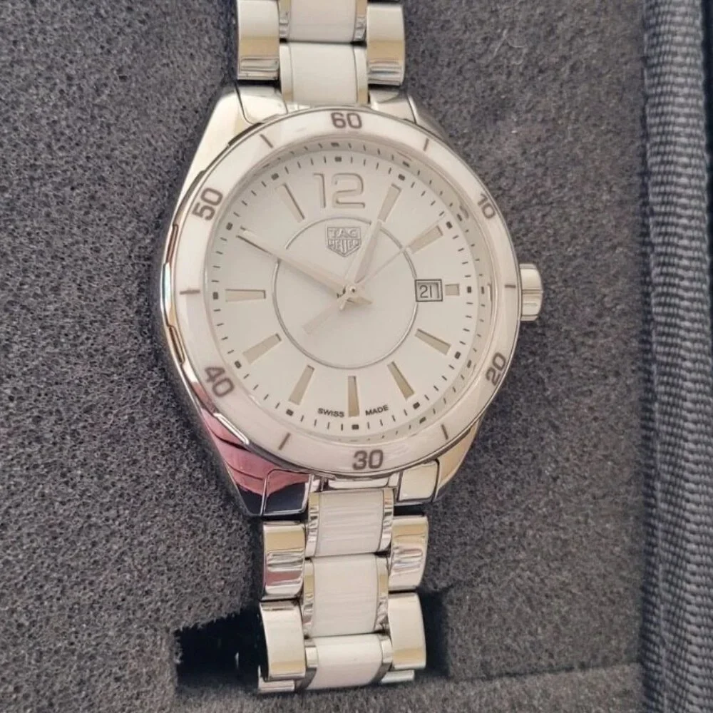 Tag Heuer WBJ141AC.BA0974 Midsize Womens Formula 1 Series Watch White Ceramic